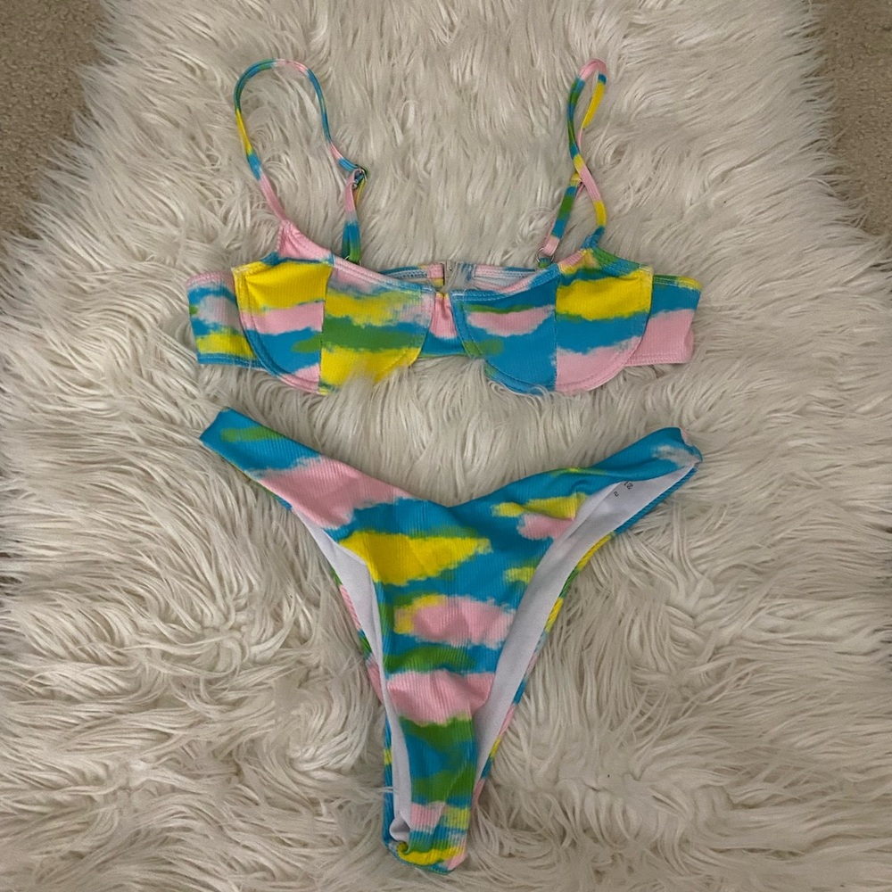 yur due height waited bikini set from shein